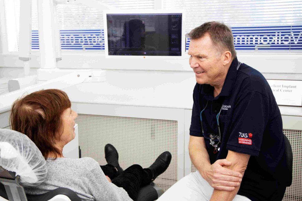 Tandlæge Erik med patient